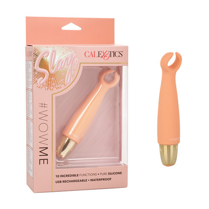 Slay #WowMe - Compact Vibrator with Flickering Vibrations Orange