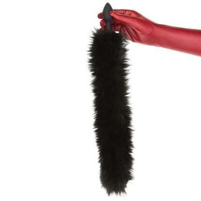 Punishment Fox Tail Plug | Anal Play with Soft Faux Fur Tail