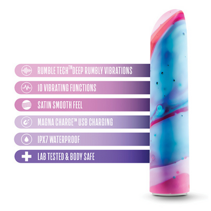 Limited Addiction By Blush® | Fascinate Power Vibe Peach Vibrator with Powerful RumboTech™ Technology