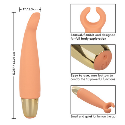 Slay #WowMe - Compact Vibrator with Flickering Vibrations Orange