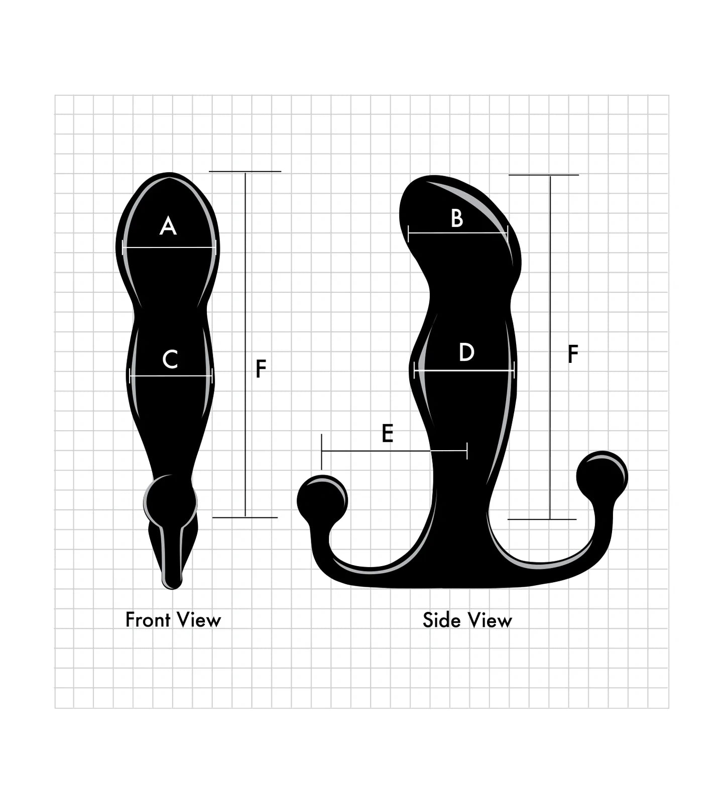 Aneros | Progasm Classic Prostate Stimulator - White / Black | Sleek and Powerful Prostate Massager