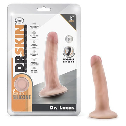 Blush | Dr. Skin Silicone Dr. Lucas 5.5" Dildo - Vanilla