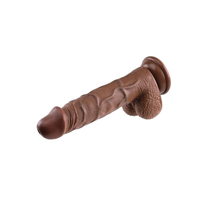 Evolved 8" Realistic Dildo w/Balls - Dark