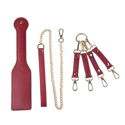 Honey Play Box | Kinky Play Box Red Passion 8 pc Set Bondage Kit - Red