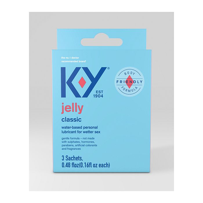 K-Y Water Based Jelly Lube - Pack of 3 Satchet