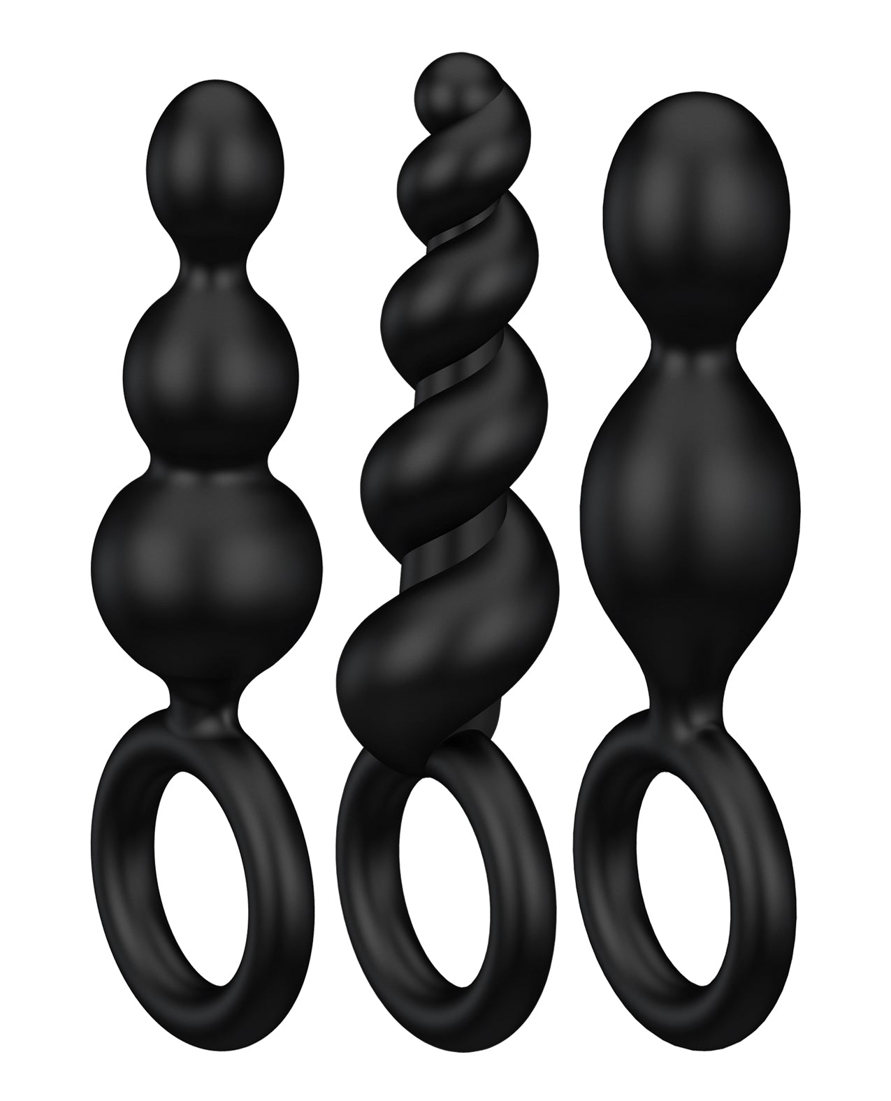 Satisfyer Booty Call Plugs - Set of 3 Black