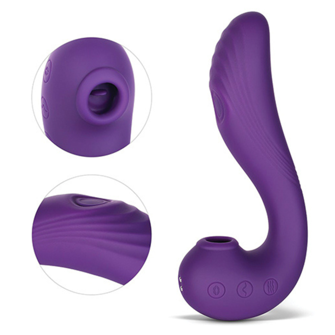 ANGEL 3 in 1 Clitoral Sucking Licking and G Spot Vibrator