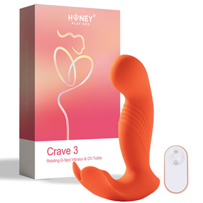 Crave 3 G-Spot Vibrator with Rotating Massage Head & Clit Tickler