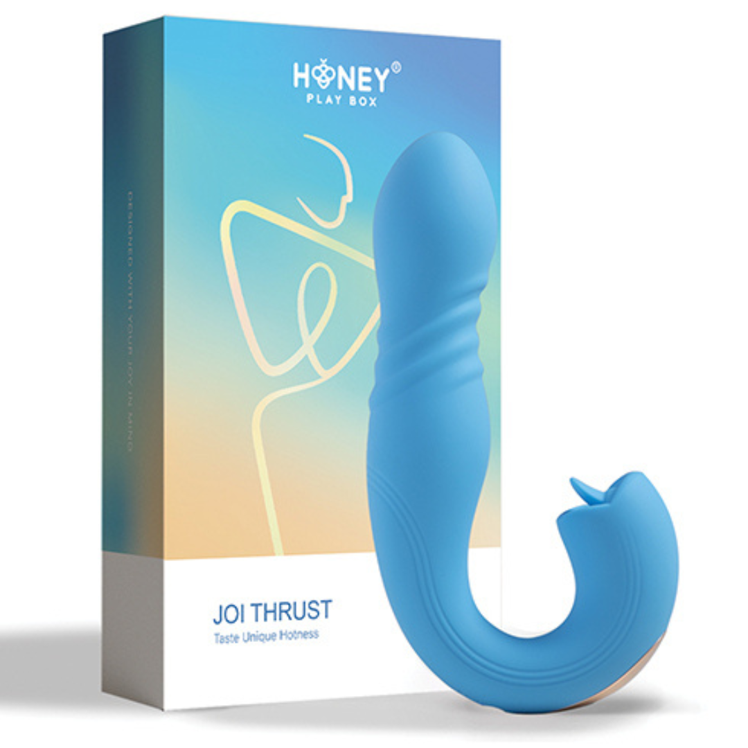 Honey Play Box | JOI THRUST App Controlled Thrusting G-spot Vibrator & Tongue Clit Licker