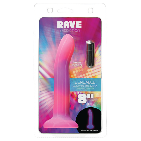 Addiction 8" Rave Glow in the Dark Dong