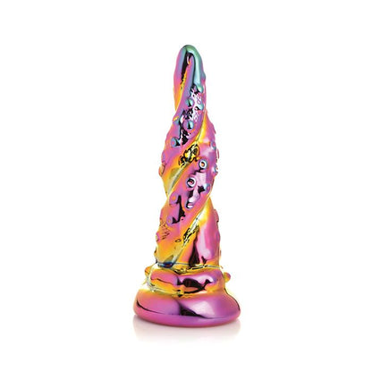 Creature Cocks | Enchantress Rainbow Glass Dildo for Beginners, Men, Women, & Couples