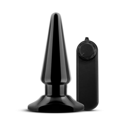 Anal Adventures By Blush® | Basic Pleaser Black 4-Inch Vibrating Anal Plug