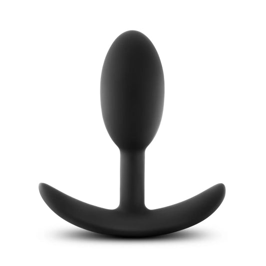 Anal Adventures Platinum By Blush® | Vibra Slim Black 3.5-Inch Anal Plug