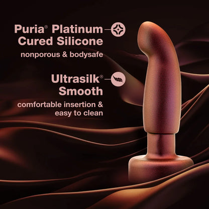 Anal Adventures Matrix By Blush® | Bionic Plug: Prostate Massager With Gyrating Shaft & Rotating Rimmer in Cosmic Copper | Made from Pure Puria™ Silicone & IPX7 Waterproof