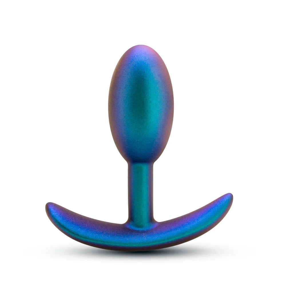 Anal Adventures Matrix By Blush® | The Nebula Plug: 3.5 inch Vibrating Inner Ball Butt Plug in Lunar Blue | With Stayput™ Technology & Anchortech™ Base