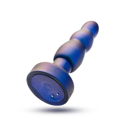 Anal Adventures Matrix By Blush® | Kinetik Plug: Progressing Size With Gyrating Shaft & Rotating Rimmer in Space Age Blue | Made from Pure Puria™ Silicone & IPX7 Waterproof