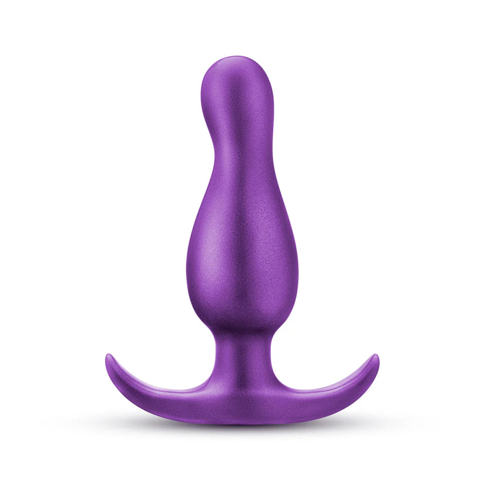 Anal Adventures Matrix By Blush® | The Quantum Plug: 3.5 inch Curved P Spot Butt Plug in Galactic Purple | With Stayput™ Technology & AnchorTech™ Base