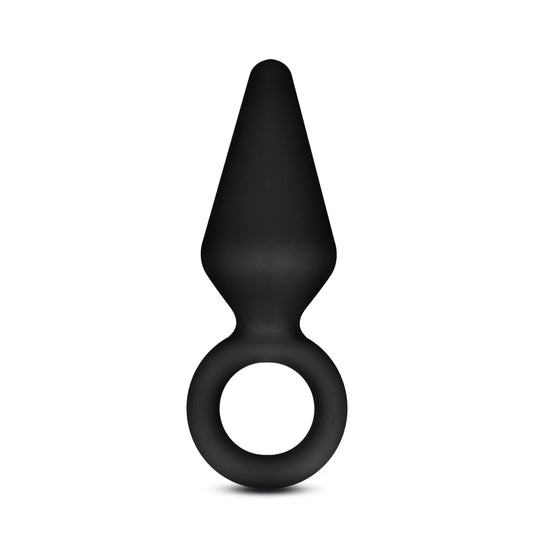 Anal Adventures Platinum By Blush® | Loop Black 3-Inch Anal Plug