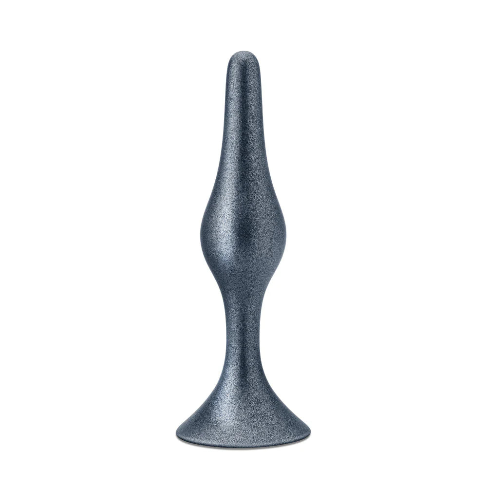 Anal Adventures Matrix By Blush® | The Genesis Plug Kit: 3 Progressing Smooth Tapered Butt Plug Kit in Stellar Silver | With Stayput™ Technology & AnchorTech™ Base