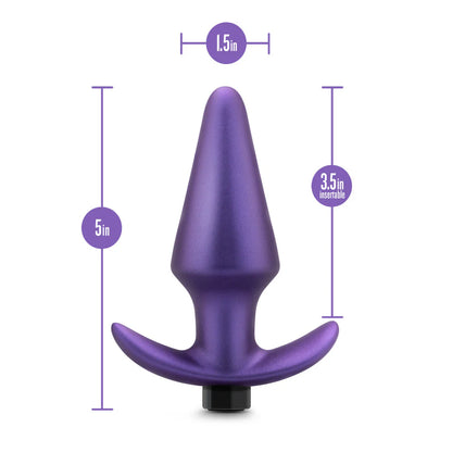 Anal Adventures Matrix By Blush® | Interstellar Plug: Tapered Tip For Easy Insertion And Training in Astro Violet | With Stayput™ Technology & AnchorTech™ Base