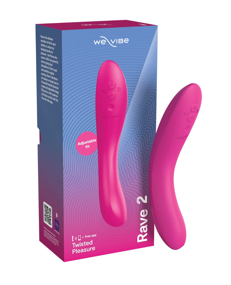 We-Vibe Rave 2 |  Iconic App-Controlled G-Spot Vibrator with Vibrant Vibrations