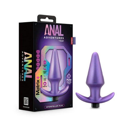 Anal Adventures Matrix By Blush® | Interstellar Plug: Tapered Tip For Easy Insertion And Training in Astro Violet | With Stayput™ Technology & AnchorTech™ Base