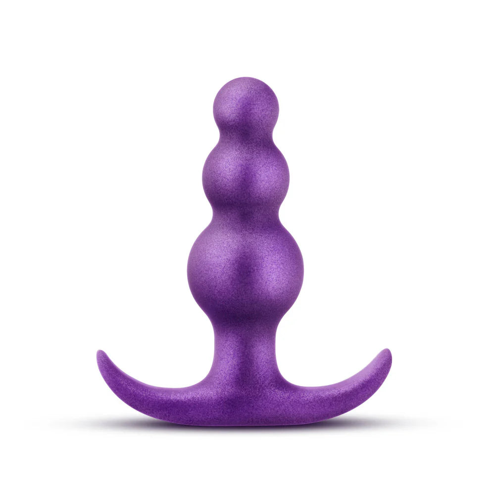 Anal Adventures Matrix By Blush® | The Supernova Plug: 3 inch Beaded Butt Plug in Galactic Purple | With Stayput™ Technology & AnchorTech™ Base